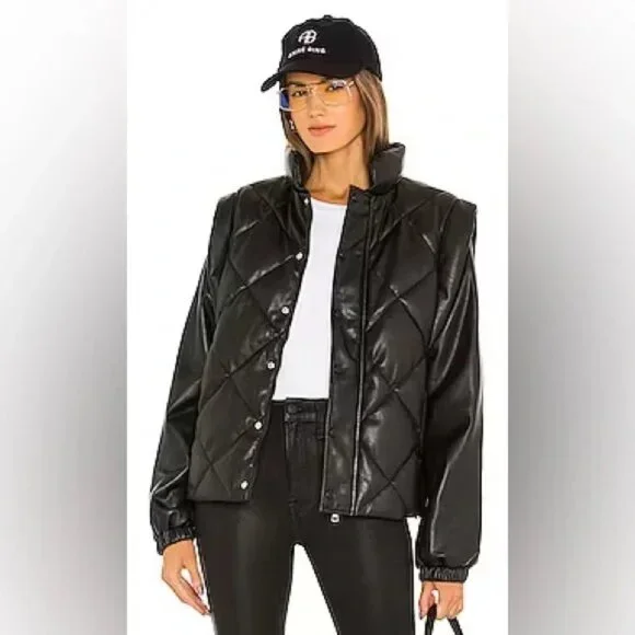 (60% OFF) PISTOLA Callista LEATHER FAUX QUILTEDJACKET/VEST BLACK MSRP $280 - Picture 8 of 10